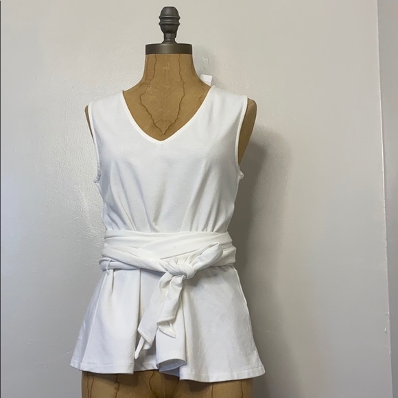 J.Crew wrap around white blouse SM - Picture 14 of 16